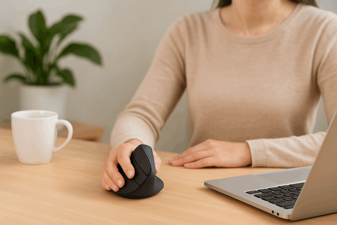 So gewöhnst du dich schnell an eine vertikale Maus – 5 Tipps für den Umstieg